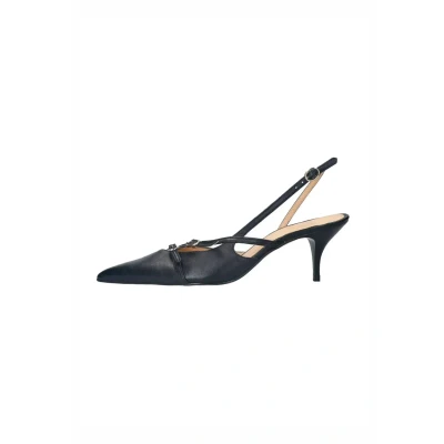 Afbeelding van Sacha leren slingback pumps zwart