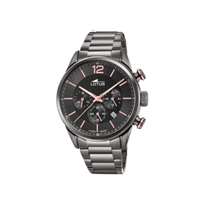 Afbeelding van Lotus Heren chronograaf kwartshorloge met roestvrij stalen armband 18686/2