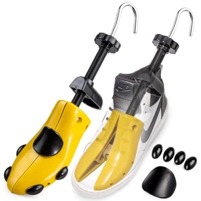 Afbeelding van SULPO Schoenstretcher maat 35 46, schoenspanner voor dames en heren, schoenbreder, schoenstrekker, schoenrek om te wijden plus schoenlepel, 1 stuks, 42