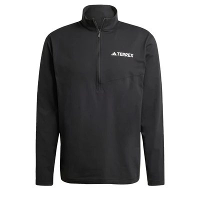 Afbeelding van adidas Sportswear Multi Climacool 1/2 ZIP LONG Sleeve Longsleeve, Heren, Maat: XS, Black