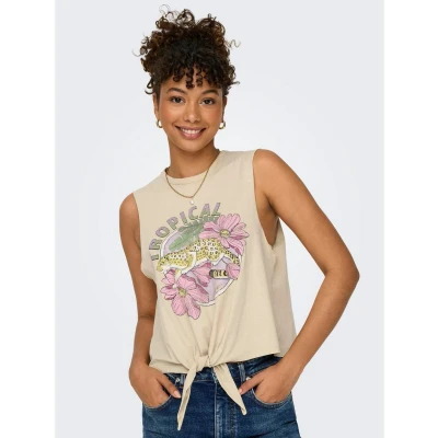 Afbeelding van Only Shirt met ronde hals ONLLUCY LIFE S/L KNOT EAGLE TOP BOX JRS