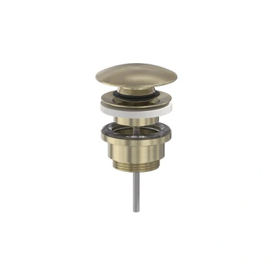 Afbeelding van MAY Designplug Clickplug Geborsteld mat goud PVD