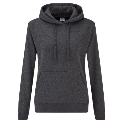 Afbeelding van Fruit of the Loom Lady Fit Classic Hoodie Donkergrijs M