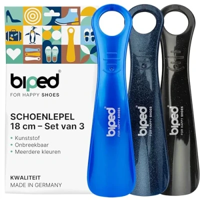 Afbeelding van biped set van 3 schoenlepels kunststof 18 cm schoenlepel Duitse productie z1570(dark sky)