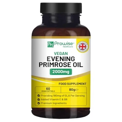 Afbeelding van Teunisbloemolie 1000 mg met vitamine E en B6 90 softgels Puur koudgeperst I GLA per capsule Women&#039;s Health Premiumkwaliteit Gemaakt in Groot Brittannië door Prowise Healthcare