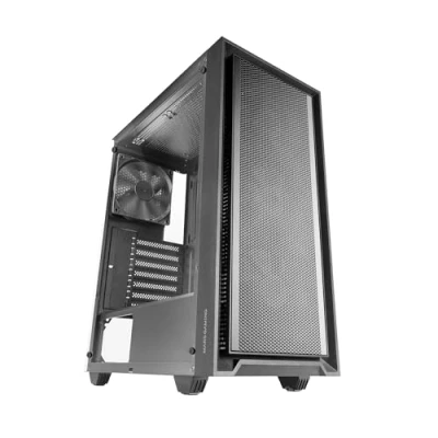 Afbeelding van MARSGAMING MC PMAX, Professionele ATX Behuizing, 4x FDB 120mm Ventilatoren, Mesh Frontpaneel, Geharde Glazen Zijpaneel, PC Semitoren met Dubbele Kamer Ontwerp, Ondersteuning voor Waterkoeling, Zwart