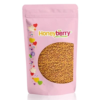 Afbeelding van Natuurlijke Eetbare Kleurrijke Strooisels 200g Cakedecoratie en Suikerstrooisels Perfect voor Bakken, Taarten, Cupcakes, Koekjes Desserts Geproduceerd in de EU (Gouden Sterren)