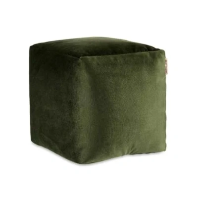 Afbeelding van Poef Fluweel Groen 30 x cm (4 Stuks)