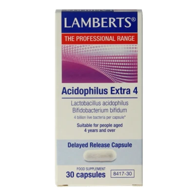 Afbeelding van Lamberts Acidophilus Extra 4, 30 capsules