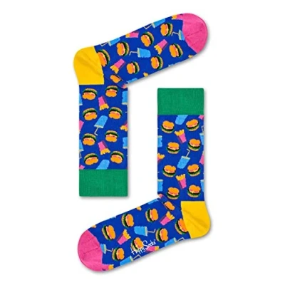 Afbeelding van Happy Socks, Crew sokken, sokken met voedselthema voor dames en heren, Meerkleurig, 41 45 EU