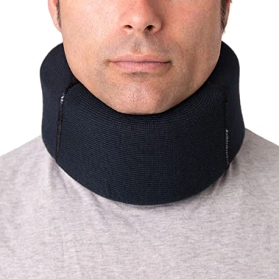 Afbeelding van ORTONES Zachte Halsband met Afneembare Overtrek Neksteun, Verlichting van Pijn en Druk op de zuil Eenheidsmaat Blauw