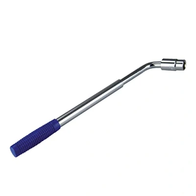 Afbeelding van GOODYEAR 75521 Telescopische wielmoersleutel, uittrekbaar, inclusief wisselsteeksleutel, 17 mm en 19 mm, antislip coating