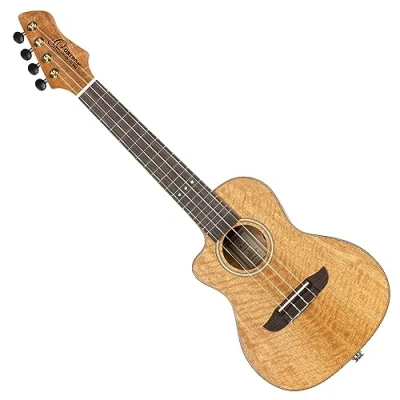 Afbeelding van Ortega RUMG CE L Horizon Series Left handed concert Ukulele Natural linkshandige E/A ukelele met gigbag