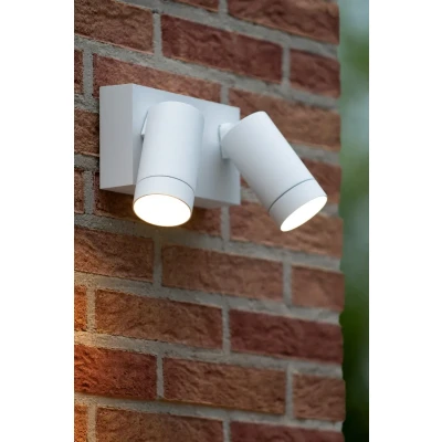 Afbeelding van Lucide TAYLOR Wandspot Buiten 2xGU10 IP54 Wit
