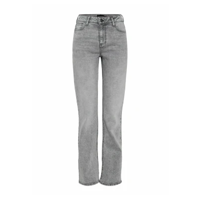 Afbeelding van Pckelly Mw Straight Jeans Lg Noos Bc, Lichtgrijs denim, 25W x 30L