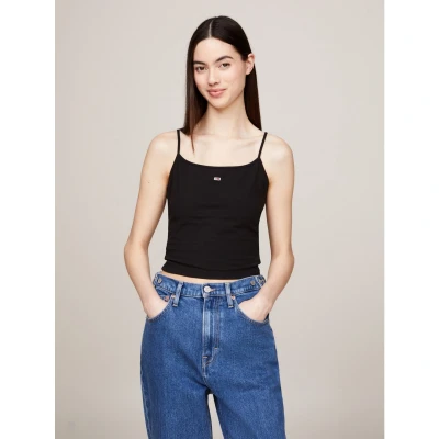 Afbeelding van Tommy Jeans Essential Strap TOP Top, Dames, Maat: 40, Black