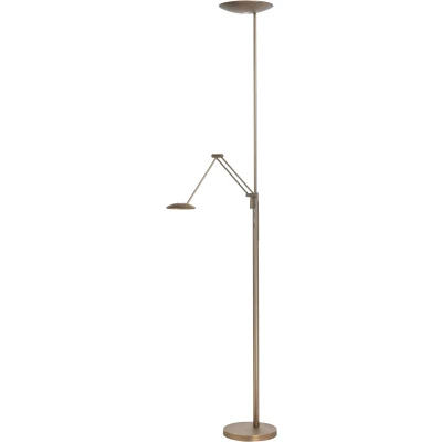 Afbeelding van Modern Klassiek Uplighter Leeslamp Brons New Roma