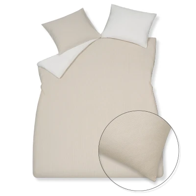 Afbeelding van Vandyck Pure 89 Dekbedovertrekset Stone 1 persoons (140x200/220 + Sloop)