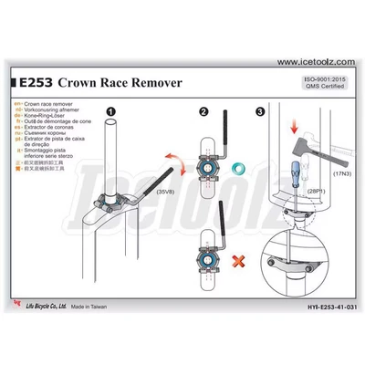 Afbeelding van IceToolz Vorkconusring afnemer Xpert E253