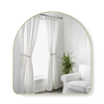 Afbeelding van Spiegel Umbra Hubba Halfrond 92 x 87 cm Goud