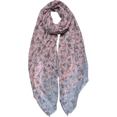 Afbeelding van Juleeze Sjaal Dames Print 85x180 cm Roze Shawl