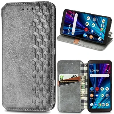 Afbeelding van BAILI Portemonnee hoes voor HMD Skyline [Kickstand/Magnetische Sluiting/Kaartsleuf] Plaid Cover 06