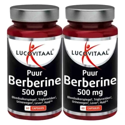 Afbeelding van 2x Lucovitaal Berberine Puur 500 mg 60 capsules
