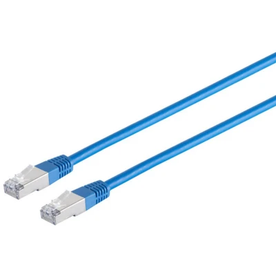 Afbeelding van Shiverpeaks Patchkabel cat 6 S/FTP PIMF Halogeenvrij blauw 1m (S/FTP, CAT6, 1 m), Netwerkkabel