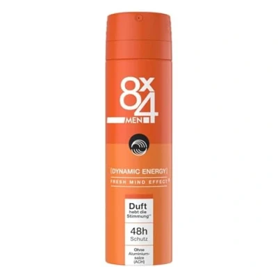 Afbeelding van 8x4 Deodorant Spray Men Dynamic Energy zonder aluminium 6er Pack (6x 150ml)