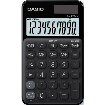 Afbeelding van Casio zakrekenmachine SL 310UC, zwart