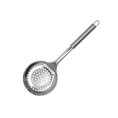 Afbeelding van Fackelmann Elemental Keuken, keukengerei, schuimspaan van roestvrij staal, elegante met buisvormig handvat, 32,5 cm, 1 stuk