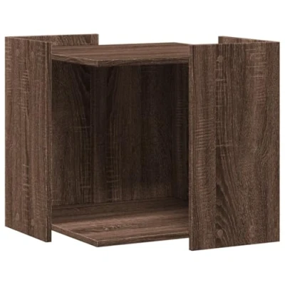Afbeelding van Kattenbakkast 53x53x51 cm bewerkt hout bruin eikenkleurig