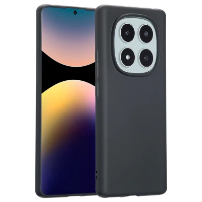 Afbeelding van Xiaomi Redmi Note 14 Pro (4G) Hoesje Siliconen en TPU (zacht) imoshion Softcase/Backcover Zwart Telefoonhoesje
