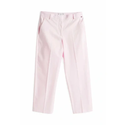 Afbeelding van Tommy Hilfiger Straight Broek, Dames, Maat: 38, Light pink