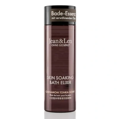 Afbeelding van Jean &amp; Len Bath Elixir Cardemom Tonka, met natuurlijke oliën, laat een aangenaam huidgevoel, kruidige geur, badolie voor alle huidtypes, zonder parabenen en siliconen, 100 ml