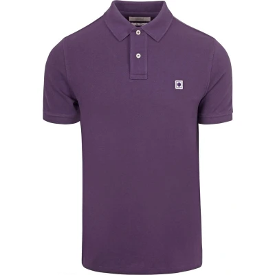 Afbeelding van King Essentials The Rene Poloshirt Paars maat M heren met Modern fit Pasvorm Katoen Suitable Herenkleding