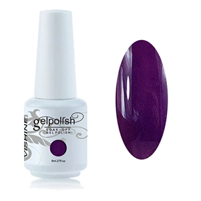 Afbeelding van Vishine GelPolish Soak Off nagellak, semi permanent, UV, LED, manicure, gel, 8 ml, paars #190