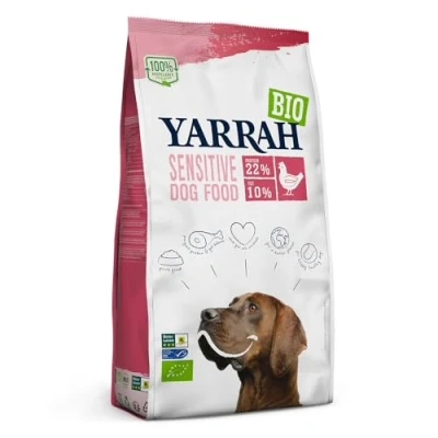 Afbeelding van 4x Yarrah Bio Hondenvoer Sensitive Adult Kip&amp;Rijst 2 kg