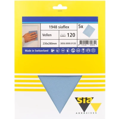 Afbeelding van Siaflex 23X28CM DRY NAT 5 stuks P120 5st grof Schildersbenodigdheden
