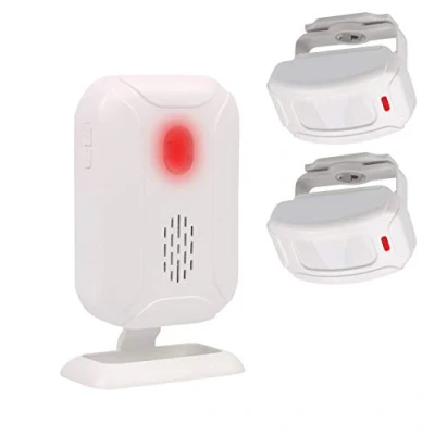 Afbeelding van Mengshen YBQ042 Bewegingsmelder, alarm, deurbelalarm voor huisdeur, oprit, thuis, winkel, brievenbus, alarm met 2 sensoren en 1 ontvanger