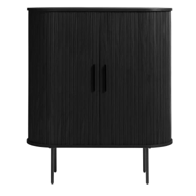 Afbeelding van Nordic Home Kelly wandkast zwart Hout