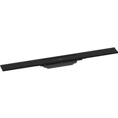 Afbeelding van hansgrohe RainDrain Flex 700, 56043670, in te korten, matzwart, kant en klare set douchegoot