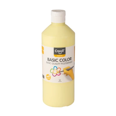 Afbeelding van Plakkaatverf Creall basic pastel geel 500ml