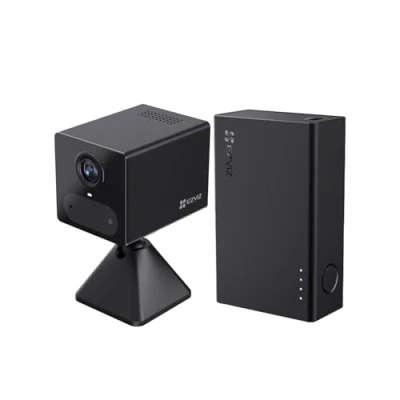 Afbeelding van EZVIZ CB2 2K 4G LTE Draadloze WiFi bewakingscamera voor binnen op 2000mAh batterij met + externe batterij, Menselijke detectie, 5m Nachtzicht, Tweewegaudio, Magnetische montage, AOV modus