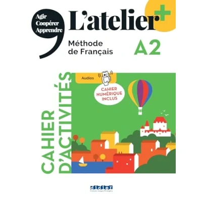 Afbeelding van L&#039;atelier + A2 cahier numérique didierfle.app: d&#039;activités inclus
