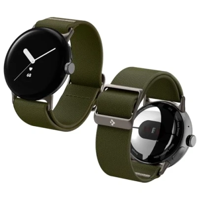 Afbeelding van Spigen Lite Fit Bandje Geschikt voor Google Pixel Watch / 2 Khaki