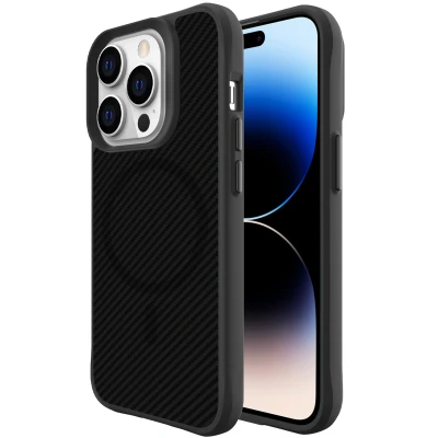 Afbeelding van Apple iPhone 14 Pro Max MagSafe Hoesje Kunststof iMoshion Hardcase/Backcover Zwart Telefoonhoesje Shockproof/Valbescherming