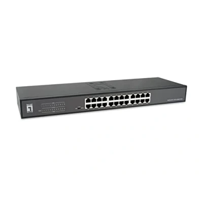 Afbeelding van LevelOne Switch 24x GE GEU 2431 19\ Rack Mount Kit Unmanaged Gigabit Ethernet (10/100/1000) 1U Zwar