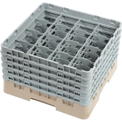 Afbeelding van Cambro Camrack vaatwaskorf met 16 compartimenten max. glashoogte 25,7cm