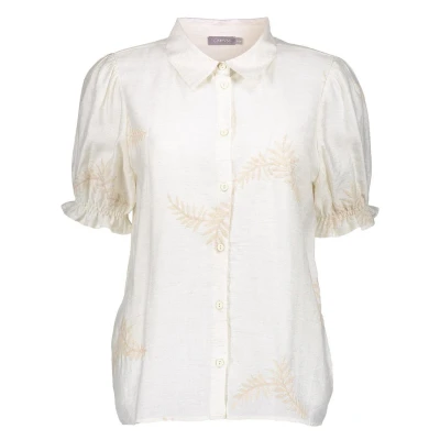 Afbeelding van Geisha Blouse Detail Gebroken wit XL